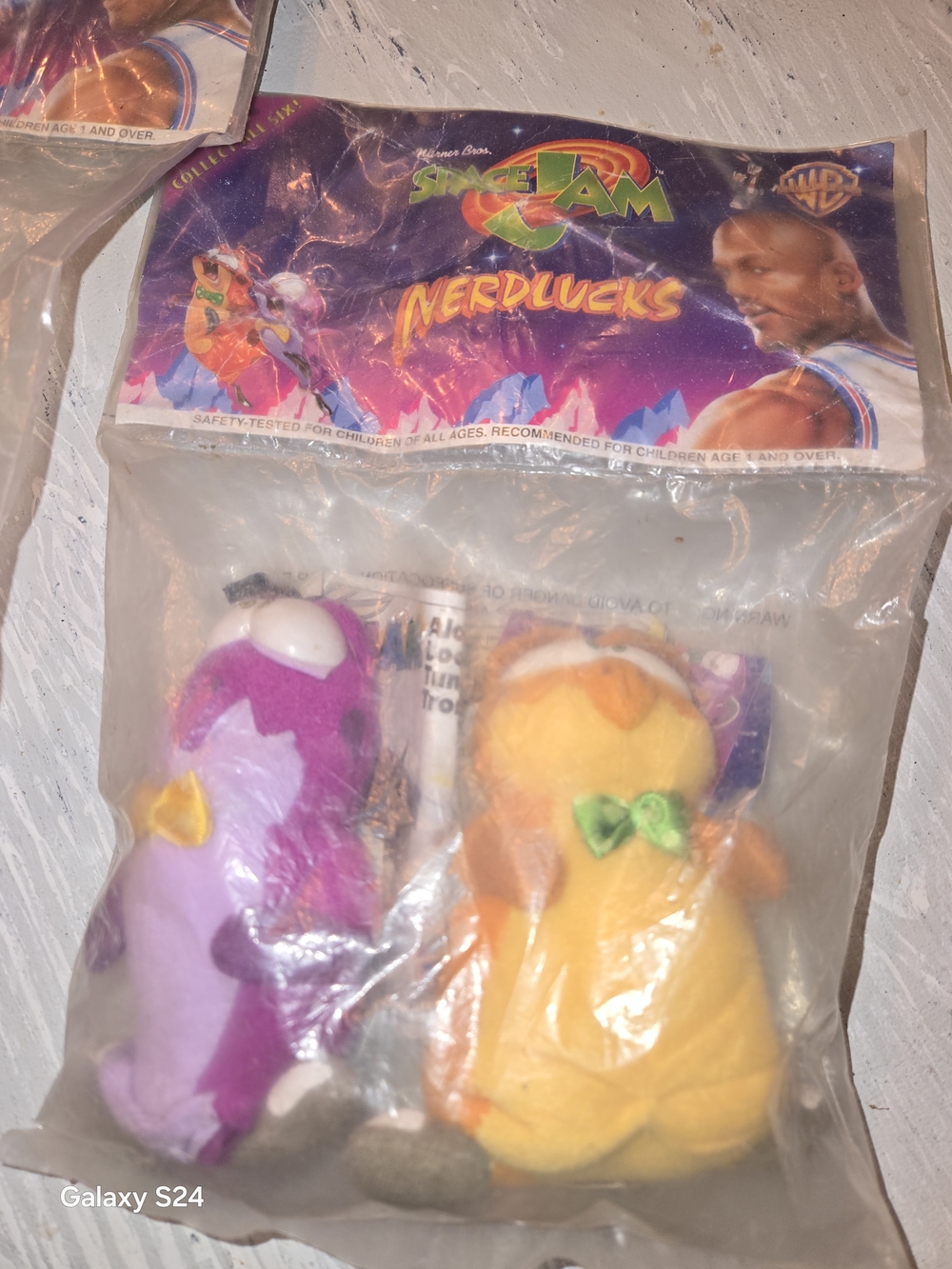 Space Jam Bugs Bunny Plush Nerdlucks 1996 MCdonalds Nip - Picture 3 of 5